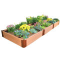 Easy Installation Interlocking Composite Flower Box DIY WPC Garden Outdoor Planter Pots